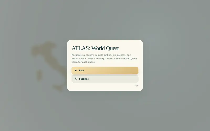 ATLAS: World Quest: browser game by Klyo