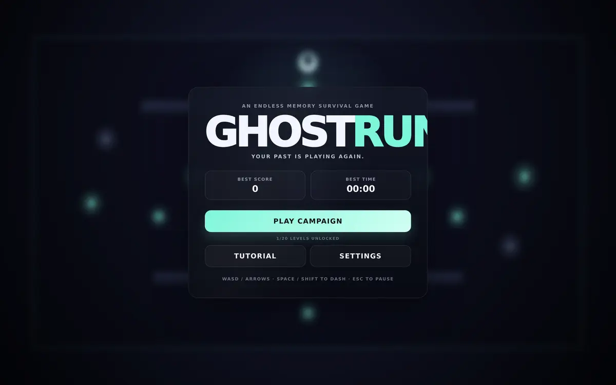 ghost run — gra w przeglądarce od twórcy twórca nr 50