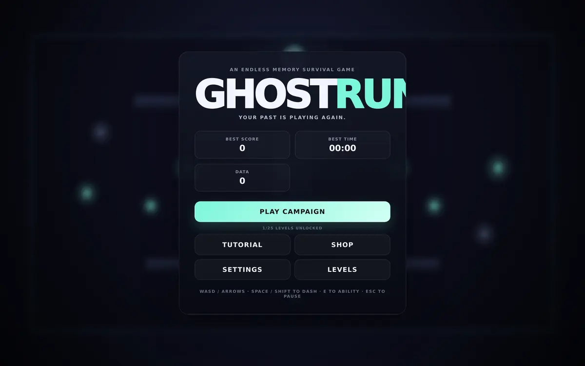 Ghost Run: динамічна гра на виживання: гра в браузері