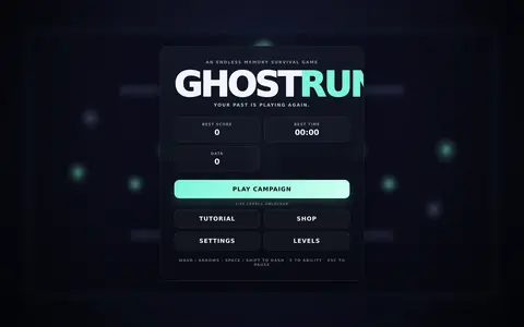 Ghost Run — gra w przeglądarce od twórcy twórca nr 50