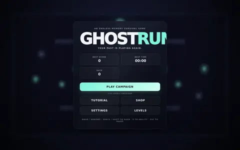 Ghost Run — gra w przeglądarce od twórcy twórca nr 50