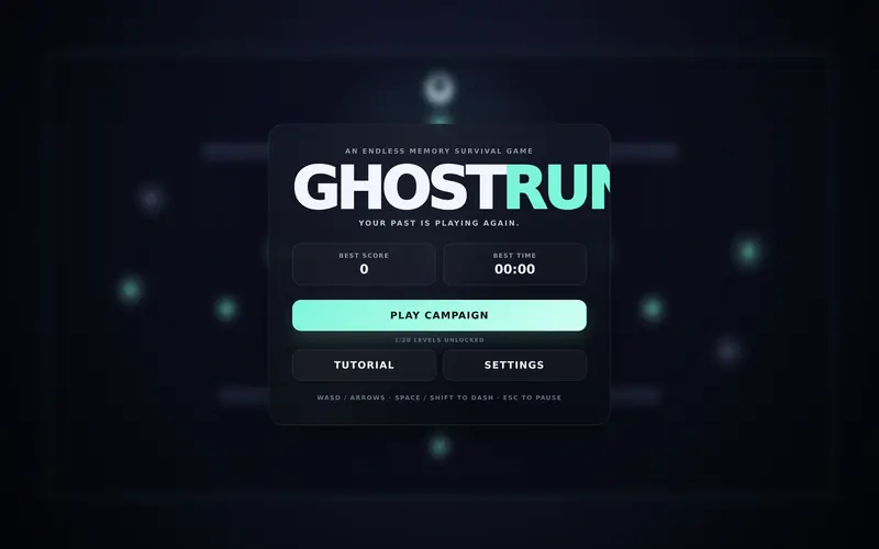 ghost run — gra w przeglądarce od twórcy twórca nr 50