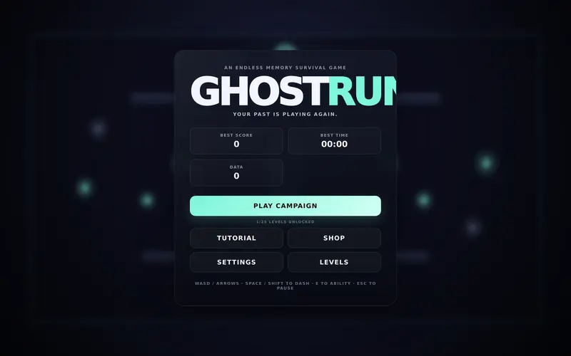 ghost run — gra w przeglądarce od twórcy twórca nr 50