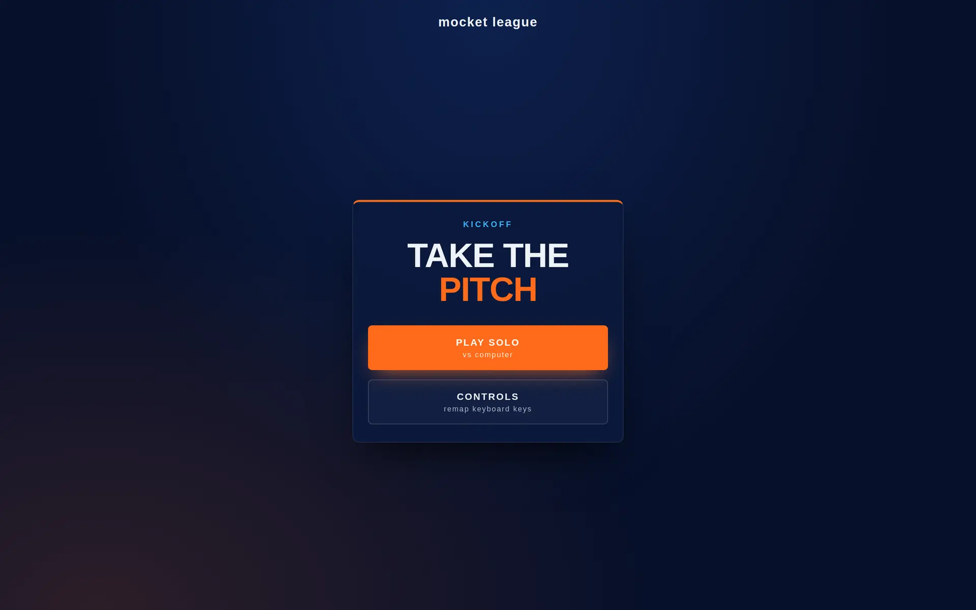 Mocket League: browser game by mocket-league