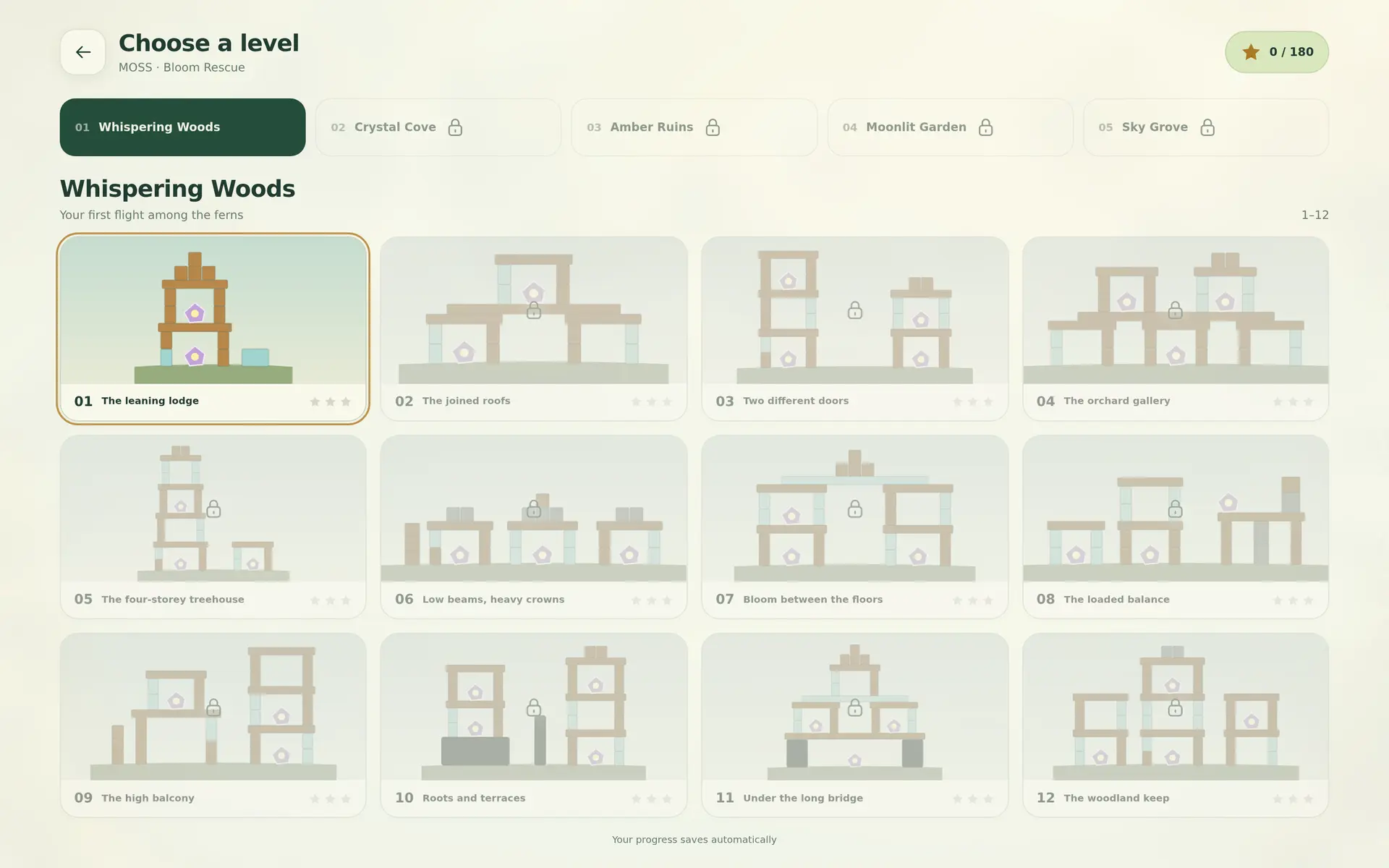 MOSS: Bloom Rescue: browser game by Klyo