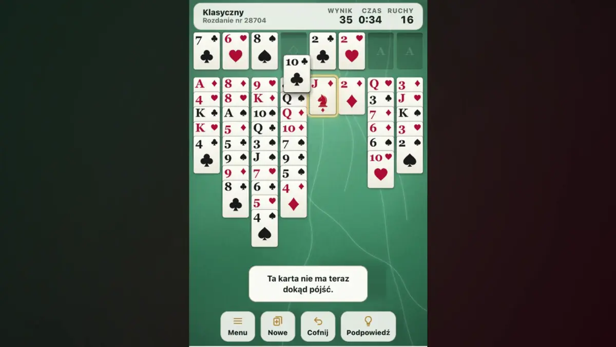 Pasjans FreeCell — gra w przeglądarce od twórcy Klyo