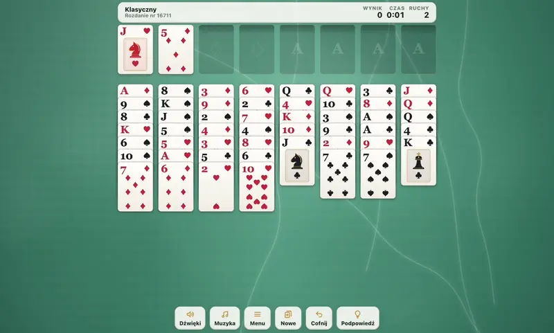 Pasjans FreeCell: gra w przeglądarce od twórcy Klyo