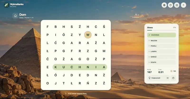 Wortsuche: Browserspiel vom Entwickler Klyo